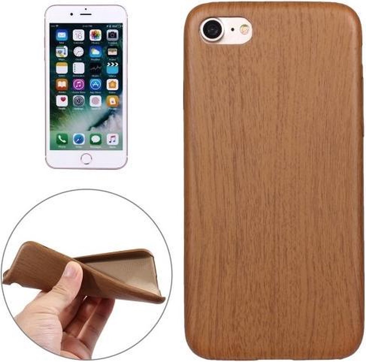 iPhone 7 (4.7 Inch) - hoes, cover, case - TPU - hout