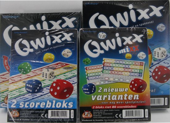 Qwixx avec 3 blocs de score différents pour encore plus de plaisir, Jeux