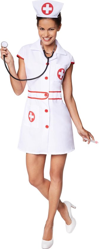 ontwerp Aanzetten maximaliseren dressforfun - Vrouwenkostuum sexy verpleegster XXL - verkleedkleding kostuum  halloween... | bol.com