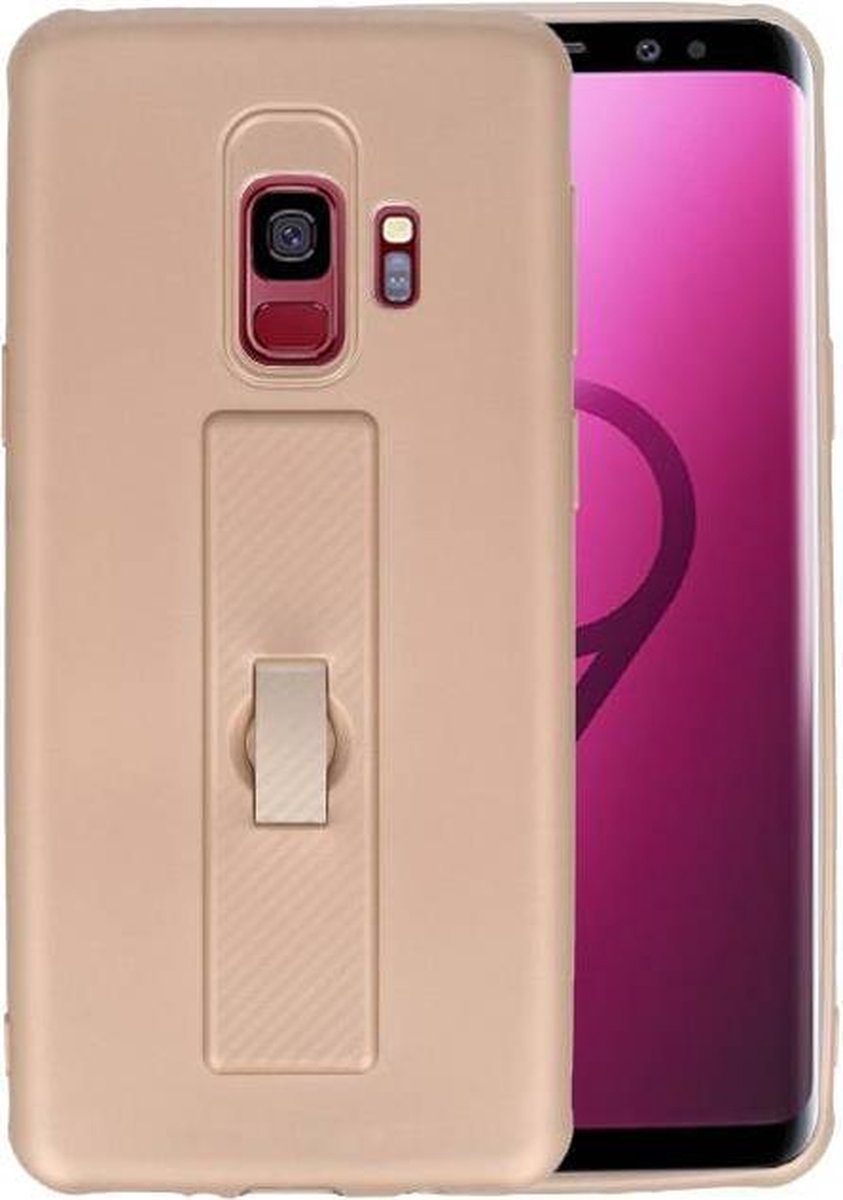 Carbon series hoesje Samsung Galaxy S9 Goud