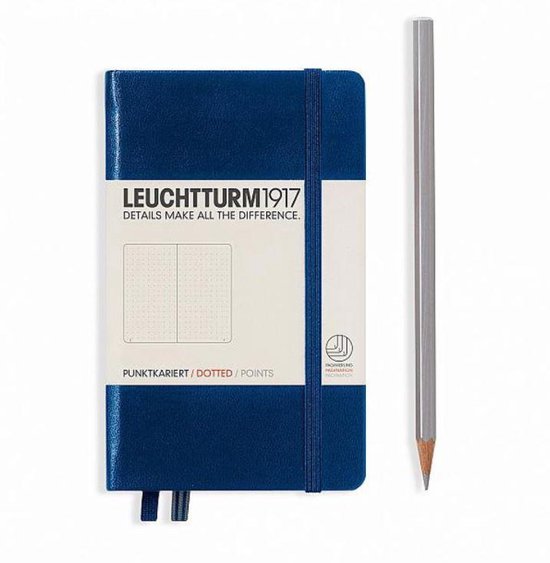 Leuchtturm1917 Notitieboek Navy Blauw – Pocket – Puntjes