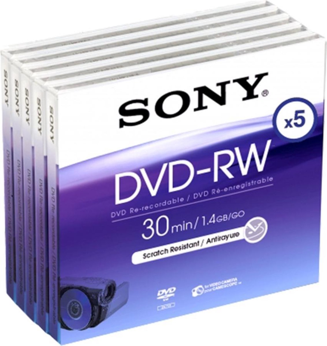 Sony Mini DVD-RW 30 min. (Pack de 5) | bol.com
