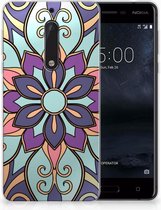 Nokia 5 TPU Hoesje Design Purple Flower