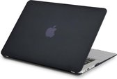 Tech Supplies | Hardcover Case Voor Apple Macbook Air 13 Inch A1932/A2179 2020 2021 (meeste recente versie) - Rubber Crystal Hardshell Hard Case Cover Hoes - Laptop Sleeve - Mat Zwart