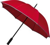 Falcone - Golfparaplu - Reflecterende Piping - Ø 102 cm - Rood