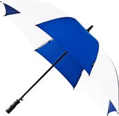 Falcone® Golfparaplu - Stevig - Windproof - Lichtgewicht - Automaat - Blauw / Wit