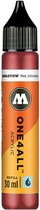 Molotow ONE4ALL™ - 30ml bordeaux rode navul Inkt op acrylbasis