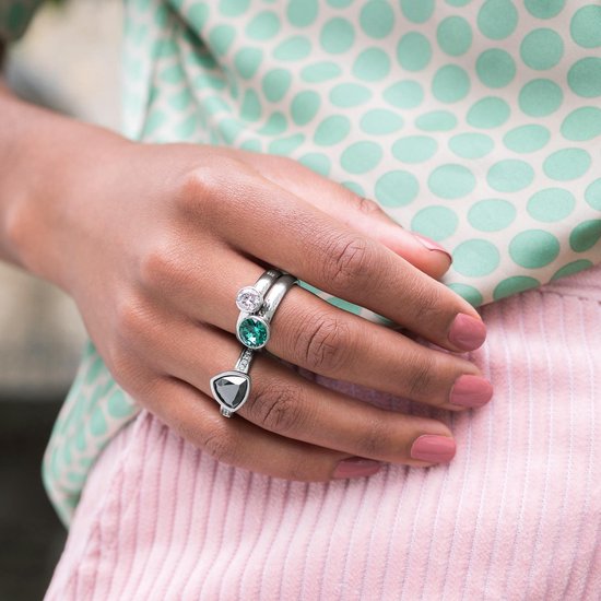 Bague Melano Twisted Tracy - Argentée - Femme - Taille 62 | bol.com