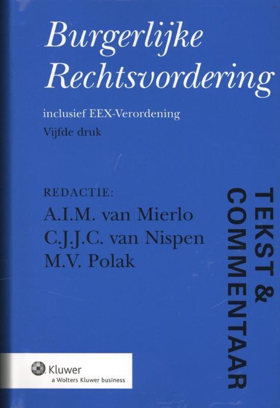 Burgerlijke rechtsvordering - cover