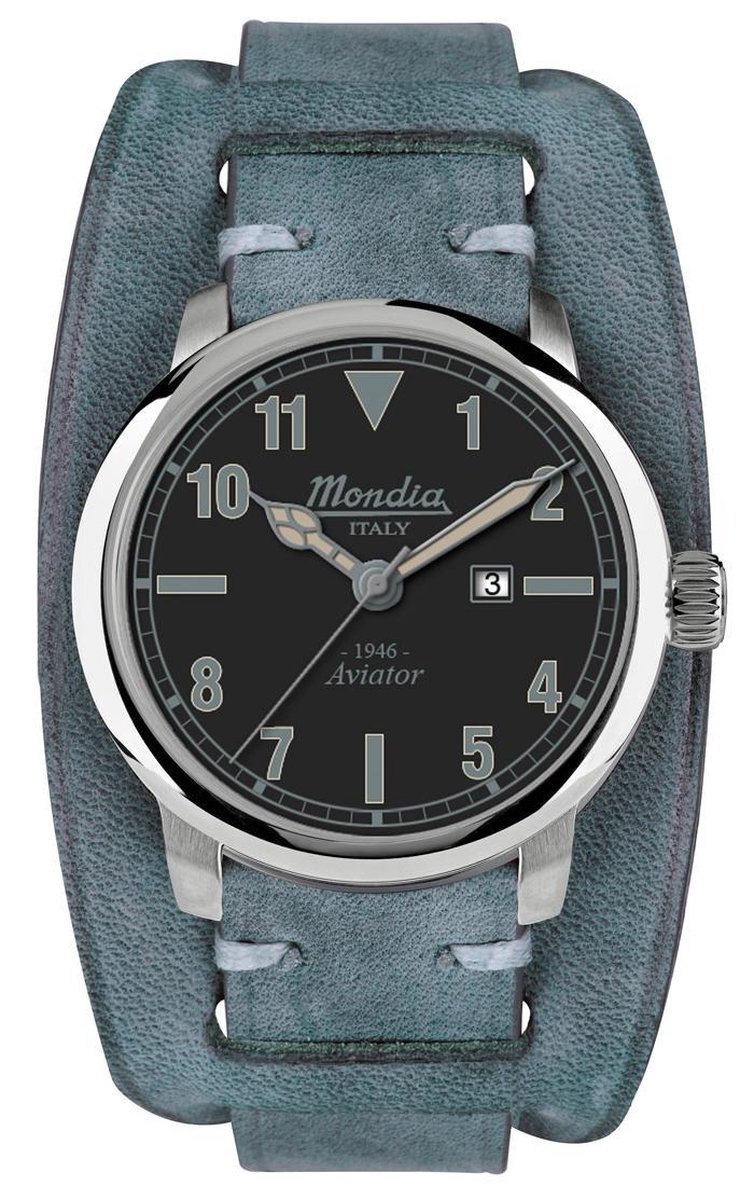 Mondia italy 1946 aviator MI749-2CP Mannen Quartz horloge