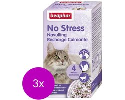 Beaphar No Stress Navulling Kat - Anti stressmiddel - 3 x 30 ml