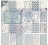 Papierblok 15 x 30 cm, 24 sheets, 12 x 2 designs, shabby christmas
