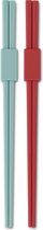 Brabantia Tasty Colours Eetstokjes met houder - Red en Mint - Set van 2 paar