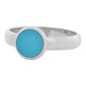 iXXXi JEWELRY - Vulring - Matt aqua - Zilverkleurig - 4mm - Maat 18