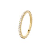 Melano friends sade cz ring - goudkleurig + crystal - dames - maat 48