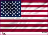 6x drapeau USA 90cm x 150cm