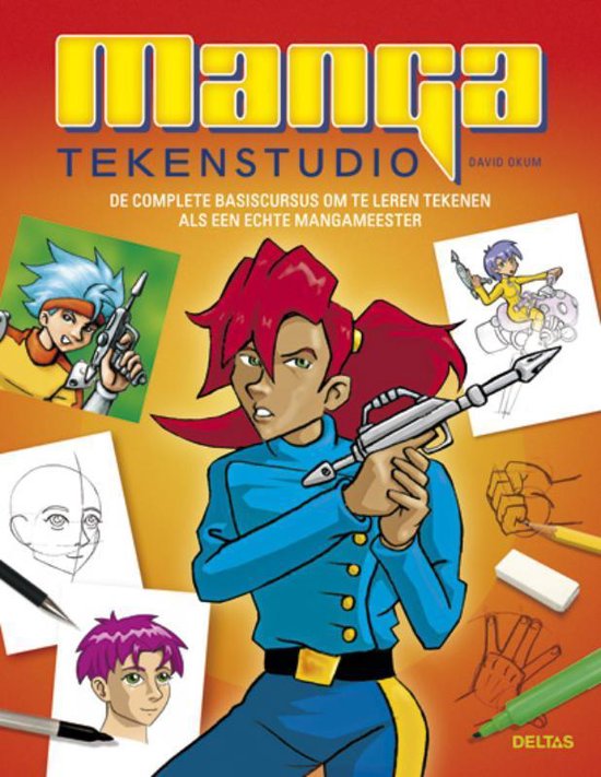 Cover van het boek 'Manga tekenstudio' van David Okum