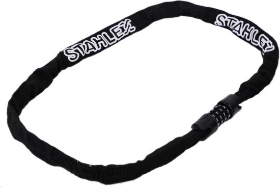 Stahlex Ø4mm / 100cm kettingslot schlechts 360g ketting met cijferslot Het eerste echte fietsslot voor uw kind zwart