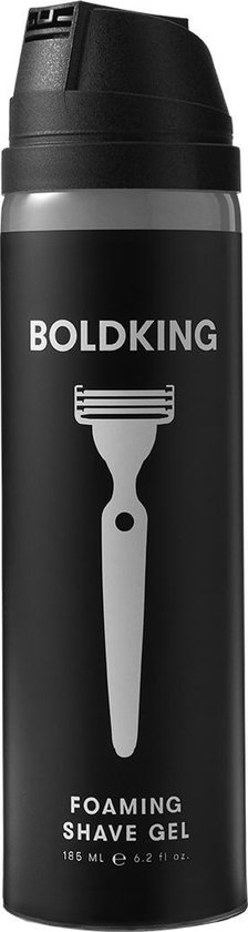Boldking Foaming Shaving Gel - Scheergel / Scheerschuim voor Mannen - 185 ml - 1 Stuk