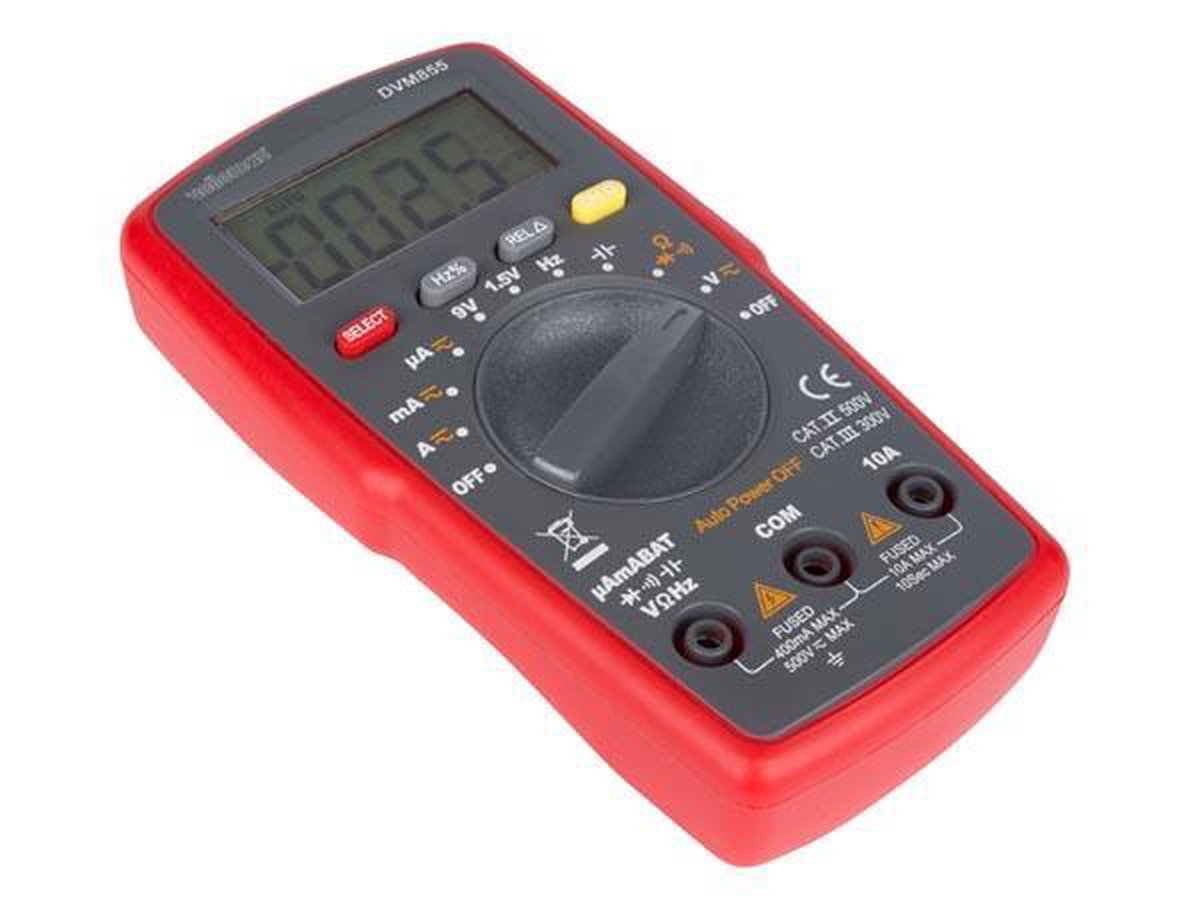 MULTIMÈTRE NUMÉRIQUE - CAT. II 500 V / CAT. III 300 V - 10 A - GAMME ...
