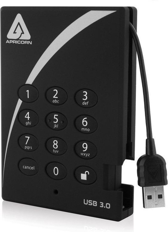 Apricorn Padlock 500GB USB 3.0 bol