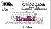 Crealies tekststans - knuffel (Nederlands) CLTS14 9 x 33 mm