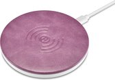 iCarer - Leren Draadloze Qi Oplader - Lila