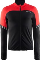 Craft Velo Thermal jersey lange mouwen Heren rood/zwart Maat M