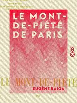 Le Mont-de-Piété de Paris