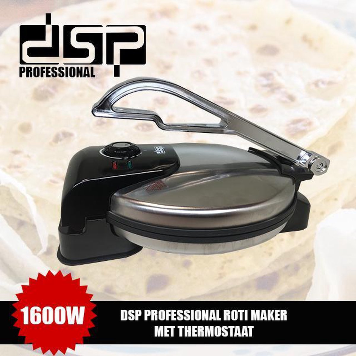 DSP Professional Keramisch Roti Maker RVS Met Thermostaat - KC3006 | bol.com