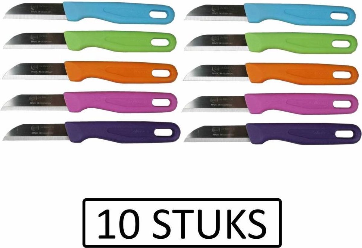 CS Solingen Schilmesje Duits Rvs Kleur (10 stuks)
