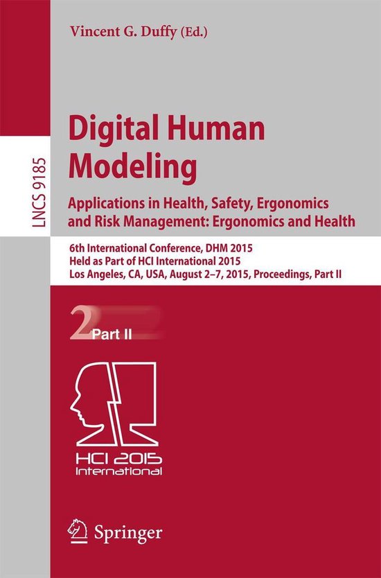 Lecture Notes in Computer Science 9185 - Digital Human Model ... - cover