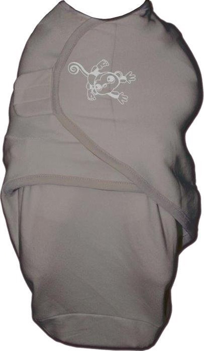 Bo Jungle Couverture d'emmaillotage B-Wrap coton Grey Elephant Small