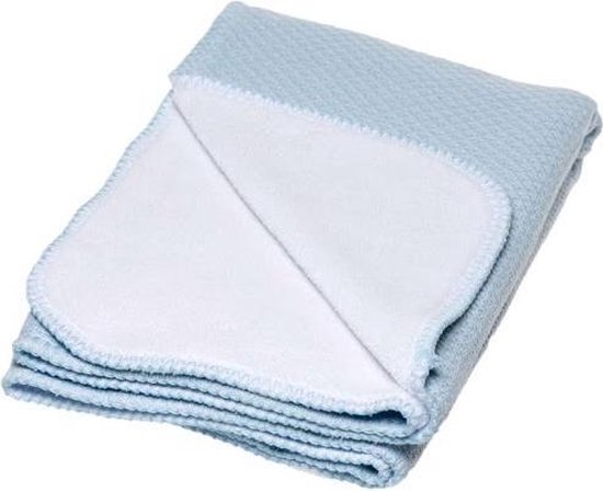 Briljant Baby Pique deken - 75x100cm - kleur lichtblauw