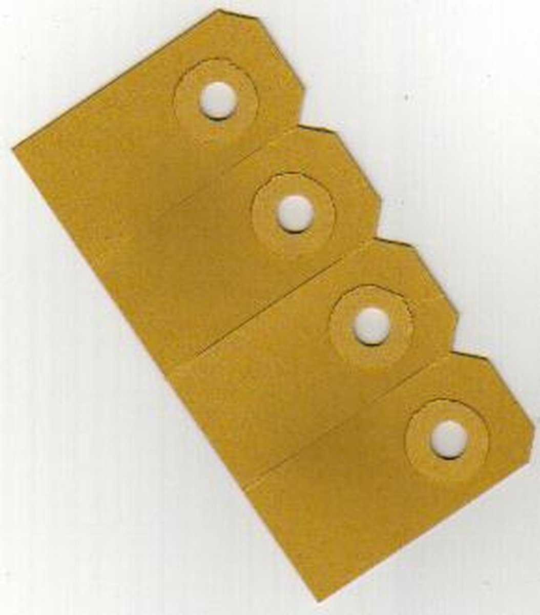 SendProof® Prijskaart | Papier | 125x63mm | bruin | 1000 stuks