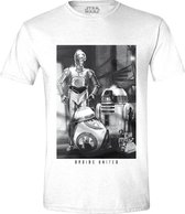Star Wars - Droids United T-shirt - Wit - XL