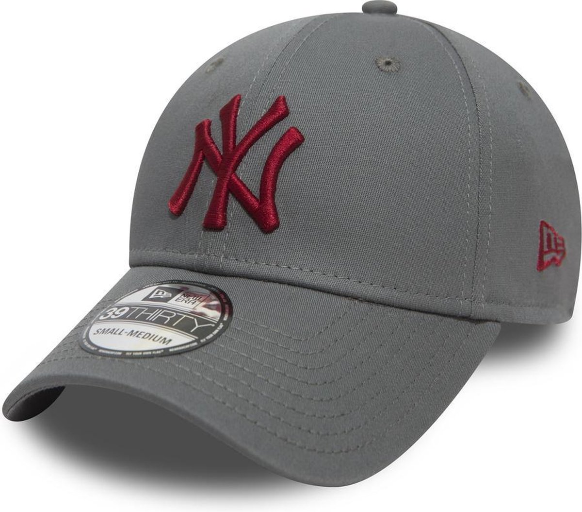 New Era MLB League Essential New York Yankees Cap - 39THIRTY - L/XL - Grey Med - New Era
