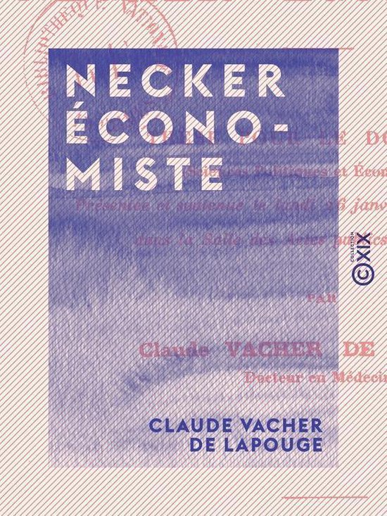 Necker économiste - cover