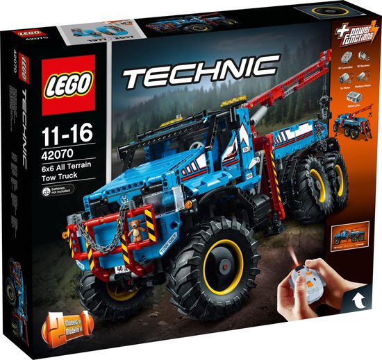 ledematen Uitvoeren poll LEGO Technic 6x6 Allterrain-sleepwagen - 42070 | bol.com