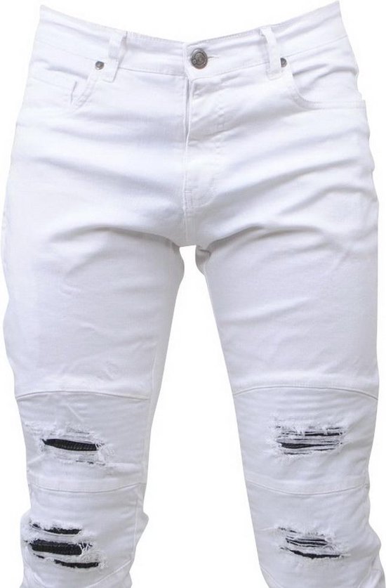 Witte Stretch Jeans Heren Britain, SAVE 60% - horiconphoenix.com