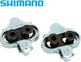 Shimano SPD plaatjes SM-SH56 schoenplaatjes - Multi release SPD cleats - MTB / Trekking / Spinning - Zilver