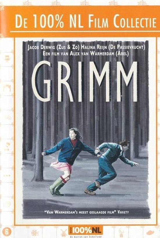 Grimm: Een film van Alex van Warmerdam. Twee kinderen rennen weg uit een bos.