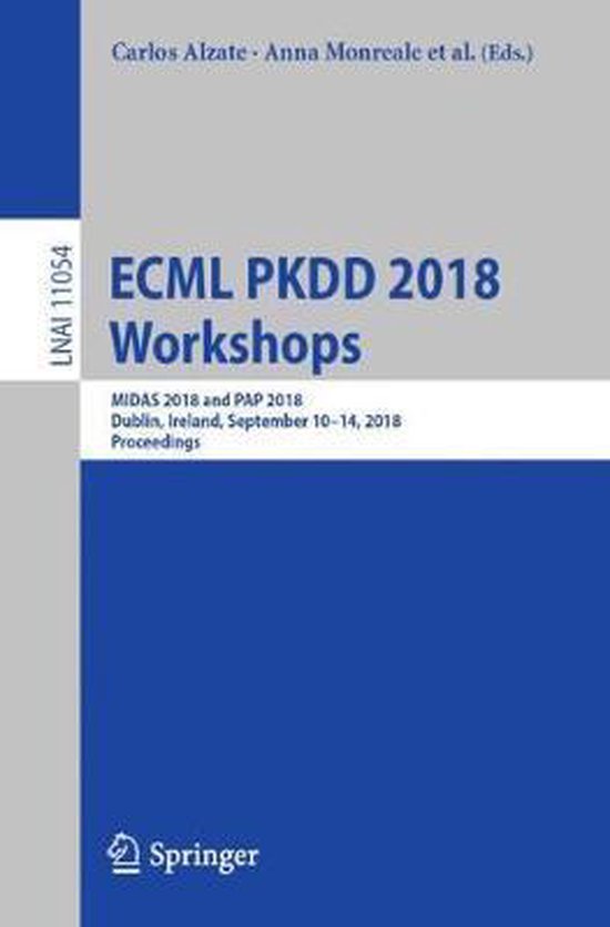 Lecture Notes in Computer Science11054- ECML PKDD 2018 Works ... - cover