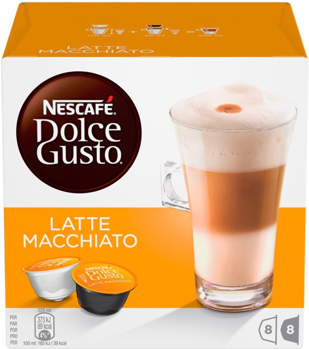 Nescafé Dolce Gusto Latte Macchiato Cups - 6 x 16 stuks