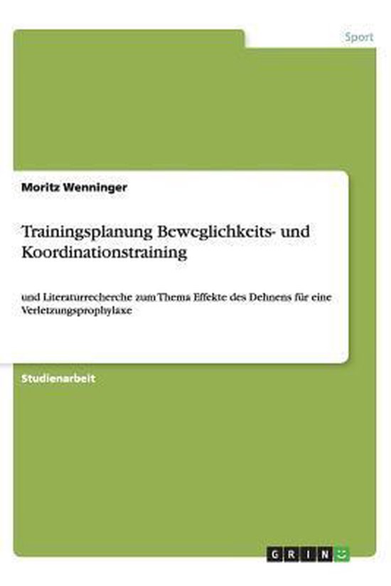 Trainingsplanung Beweglichkeits- und Koordinationstraining - cover