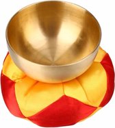 Klankschaal set 9 cm | Meditatie | Boeddhisme | Chakra's | Chi | Tibetaanse Klankschaal Incl. Kussen en hamertje