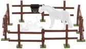 Bullyland hek voor speelgoed paarden in de wei - ook geschikt voor Scheich dieren -  24x8.5cm