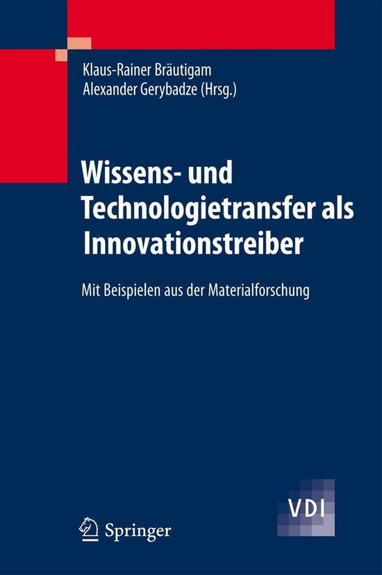 VDI-Buch - Wissens- und Technologietransfer als Innovationst ... - cover