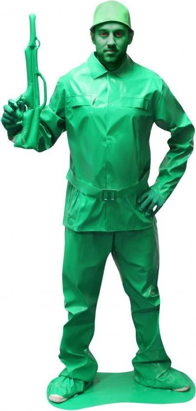 Morphsuits™ Mcc Saving Private Morph Green  - SecondSkin - Verkleedkleding - 164/176 cm