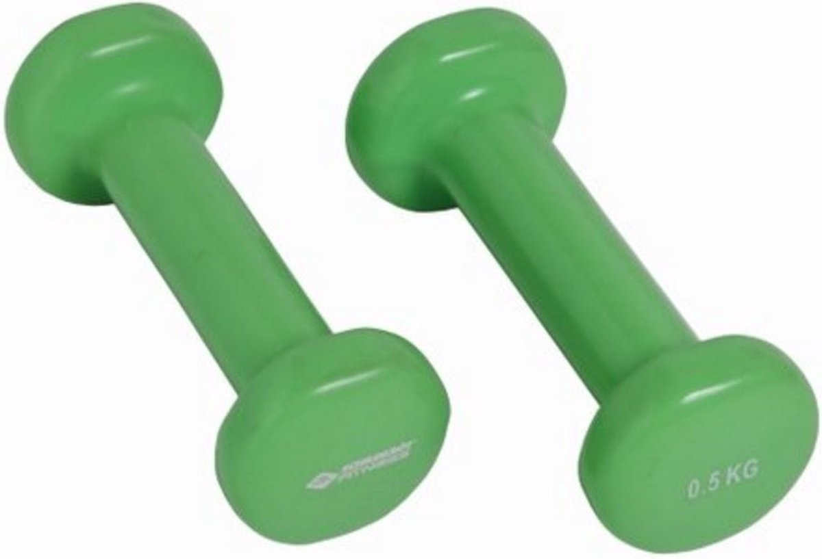 Schildkröt Fitness Dumbbells - 2 x 0.5 kg - Gietijzer - Groen
